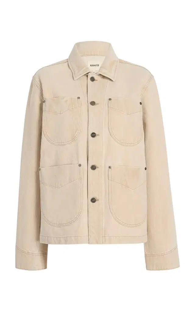 Khaite Wyatt Dyed Cotton Denim Jacket