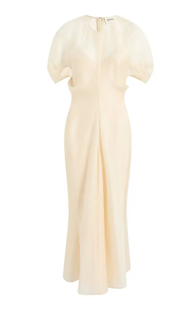 Khaite Ria Ruffled Midi Dress