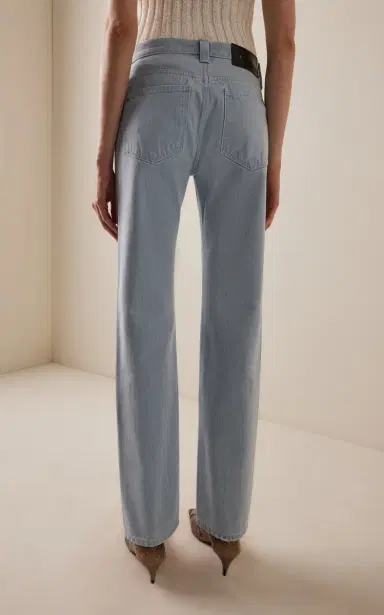 Khaite Farley Rigid Mid-Rise Straight-Leg Jeans | Thumbnail 4 Khaite Farley Rigid Mid-Rise Straight-Leg Jeans | Thumbnail 4