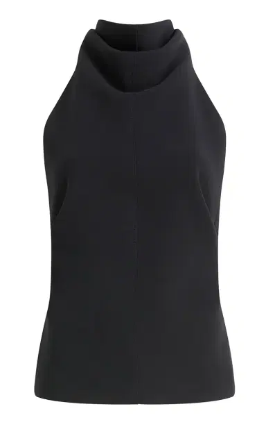Khaite Rone High Collar Crepe Top | Thumbnail 1