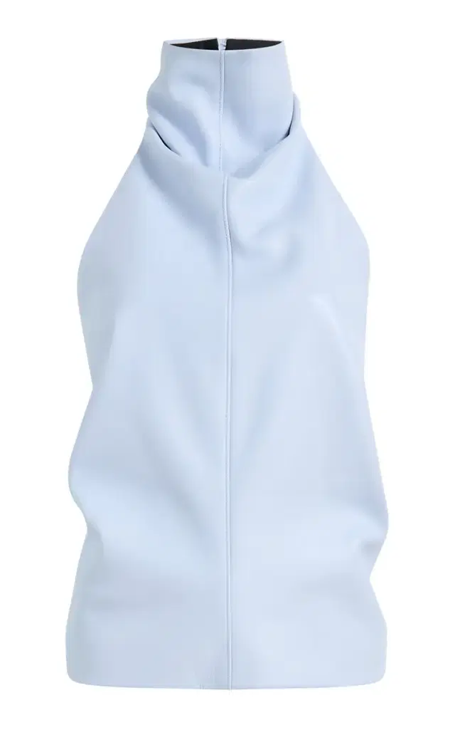 Khaite Rone Plonge Leather Top