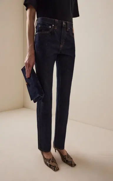 Khaite Finley Rigid Mid-Rise Slim-Leg Jeans | Thumbnail 3 Khaite Finley Rigid Mid-Rise Slim-Leg Jeans | Thumbnail 3