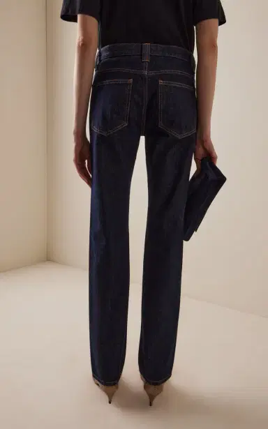 Khaite Finley Rigid Mid-Rise Slim-Leg Jeans | Thumbnail 4 Khaite Finley Rigid Mid-Rise Slim-Leg Jeans | Thumbnail 4