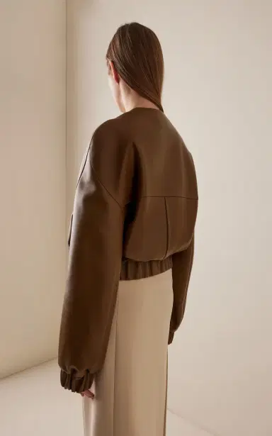 Khaite Cordan Plonge Leather Bomber Jacket | Thumbnail 5