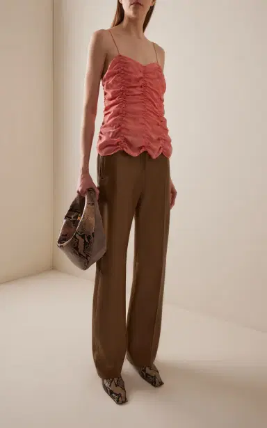 Khaite Inara Ruffled Top | Thumbnail 2 Khaite Inara Ruffled Top | Thumbnail 2