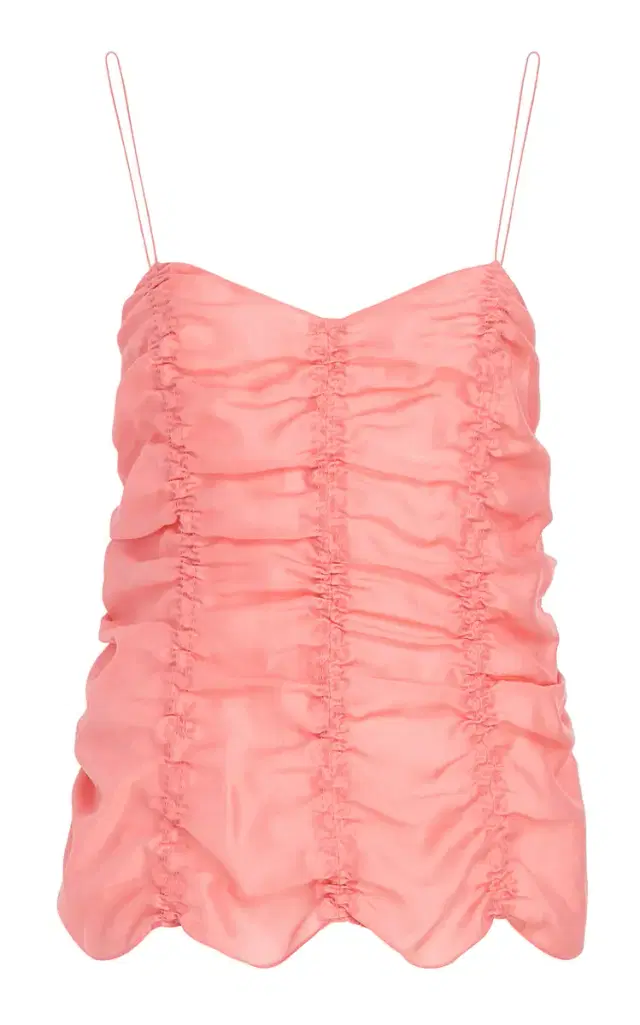 Khaite Inara Ruffled Top