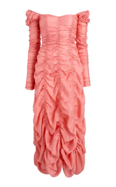 Khaite Judith Ruffled Silk Blend Dress | Thumbnail 1
