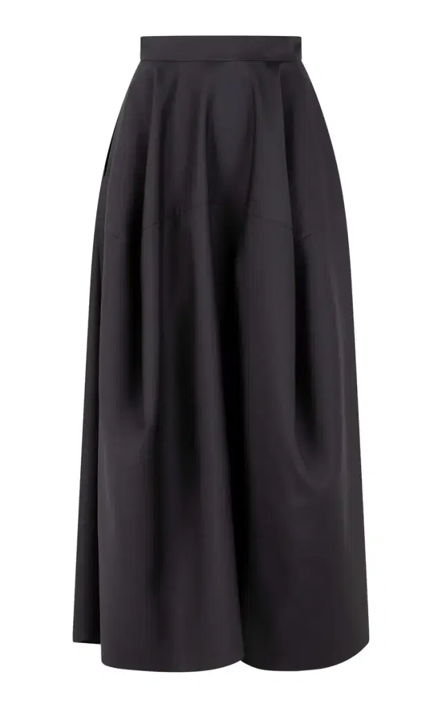 Emilia Voluminous Silk-Wool Skirt