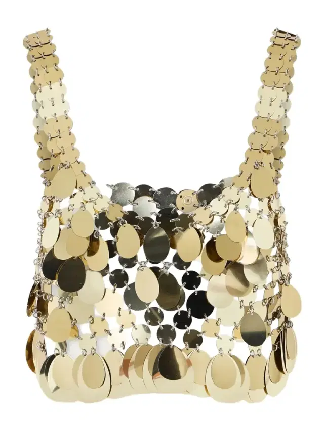 Rabanne Cropped Chainmail Top