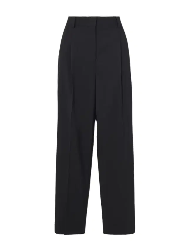 TOTEME Pleated Twill Straight-leg Pants