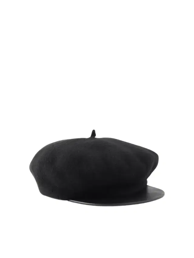 Embellished Leather-trimmed Wool Cap