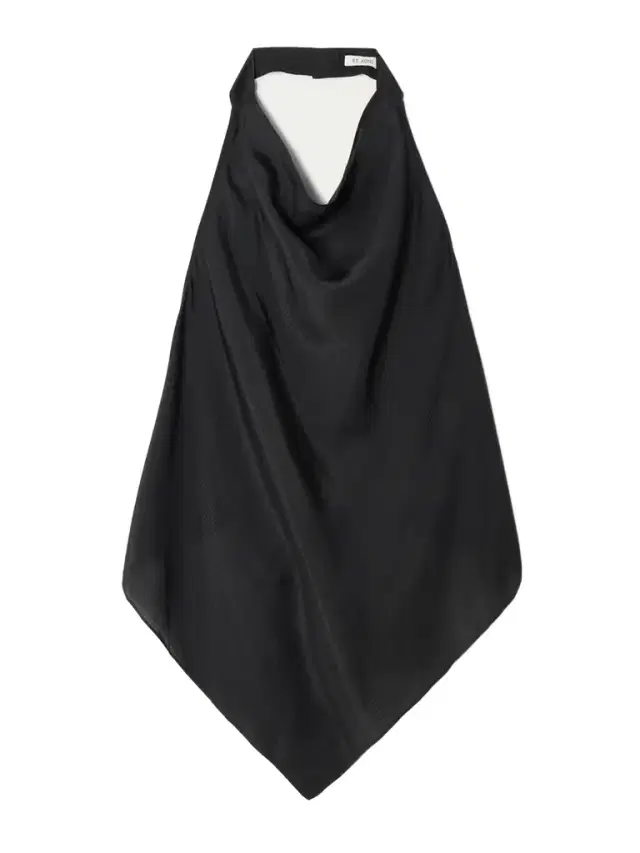 Open-back Textured-silk Halterneck Top
