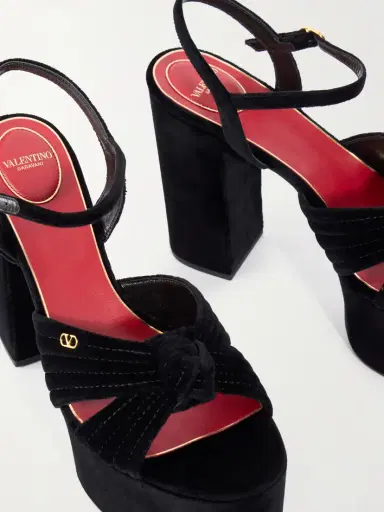 Valentino Garavani Crasher 125 Velvet Platform Sandals | Thumbnail 5