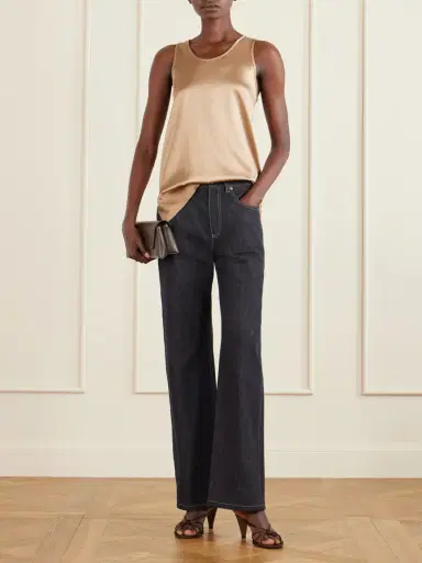 Brunello Cucinelli Silk-blend Satin Top | Thumbnail 2