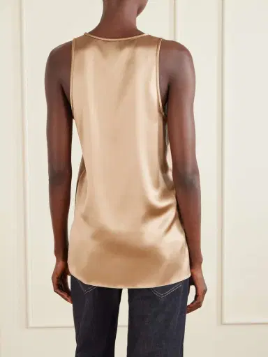 Brunello Cucinelli Silk-blend Satin Top | Thumbnail 4