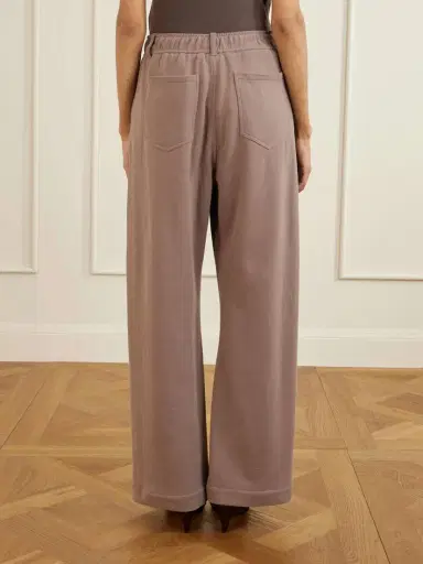 Brunello Cucinelli Cotton Wide-leg Pants | Thumbnail 3 Brunello Cucinelli Cotton Wide-leg Pants | Thumbnail 3