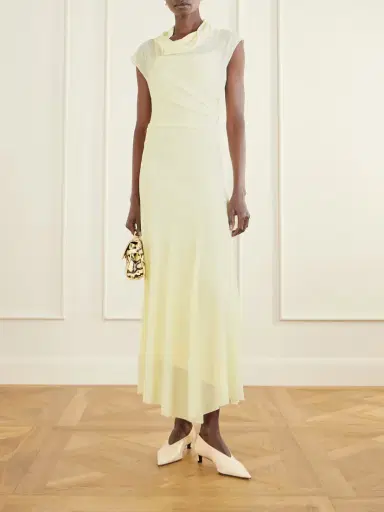 Proenza Schouler Tamara Asymmetric Draped Crepe-jersey Maxi Dress | Thumbnail 2