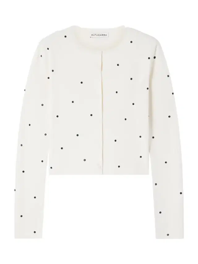 Dorrie Cropped Crystal-embellished Knitted Cardigan