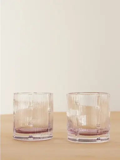 La DoubleJ Bamboo Set Of Two Crystal Tumblers | Thumbnail 1 La DoubleJ Bamboo Set Of Two Crystal Tumblers | Thumbnail 1