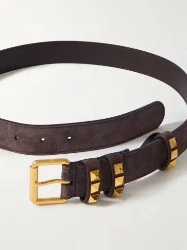 Valentino Garavani Embellished Suede Belt | Thumbnail 3 Valentino Garavani Embellished Suede Belt | Thumbnail 3