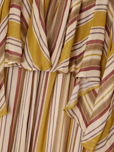Zimmermann Rebellion Ruffled Tiered Striped Crepe De Chine Midi Dress | Thumbnail 4 Zimmermann Rebellion Ruffled Tiered Striped Crepe De Chine Midi Dress | Thumbnail 4