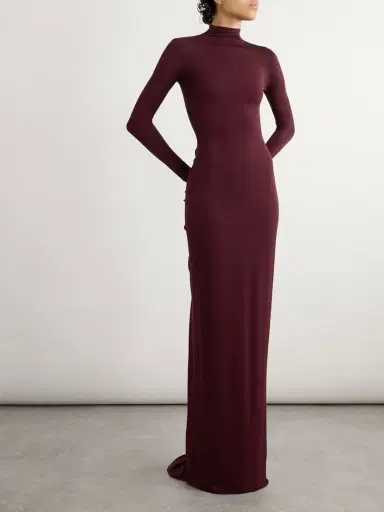 Alaïa Jersey Mock-neck Gown | Thumbnail 2