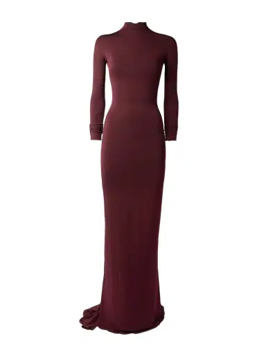 Alaïa Jersey Mock-neck Gown | Thumbnail 1