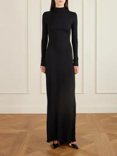 Alaïa Jersey Mock-neck Gown | Thumbnail 2