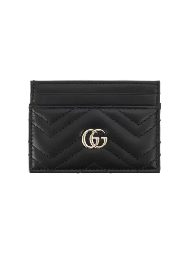 Gg Marmont Quilted Leather Cardholder