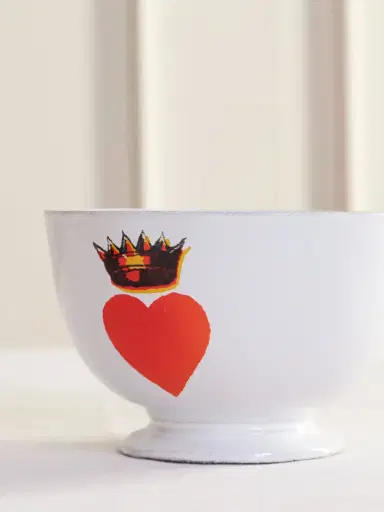 Astier De Villatte + John Derian Crowned Heart Ceramic Bowl | Thumbnail 3