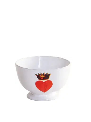 Astier De Villatte + John Derian Crowned Heart Ceramic Bowl | Thumbnail 1