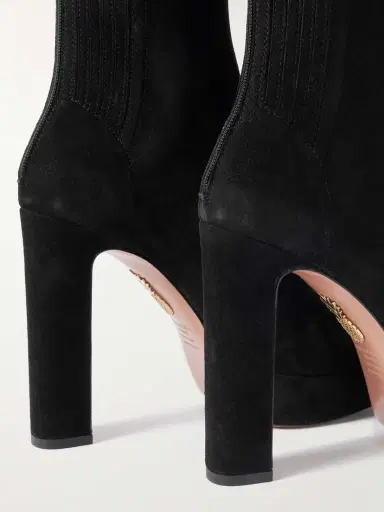Aquazzura Martine 110 Suede Platform Ankle Boots | Thumbnail 4 Aquazzura Martine 110 Suede Platform Ankle Boots | Thumbnail 4