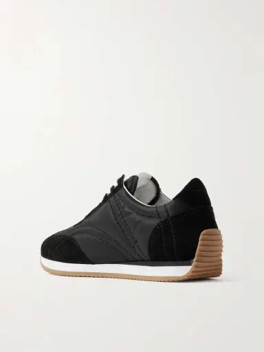 TOTEME Sport Suede-trimmed Shell Sneakers | Thumbnail 3 TOTEME Sport Suede-trimmed Shell Sneakers | Thumbnail 3