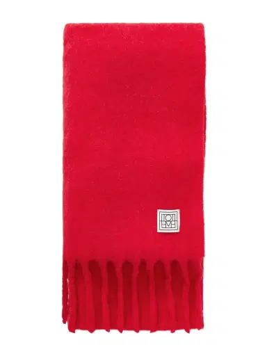 TOTEME Fuzzy Fringed Alpaca-blend Scarf | Thumbnail 1 TOTEME Fuzzy Fringed Alpaca-blend Scarf | Thumbnail 1