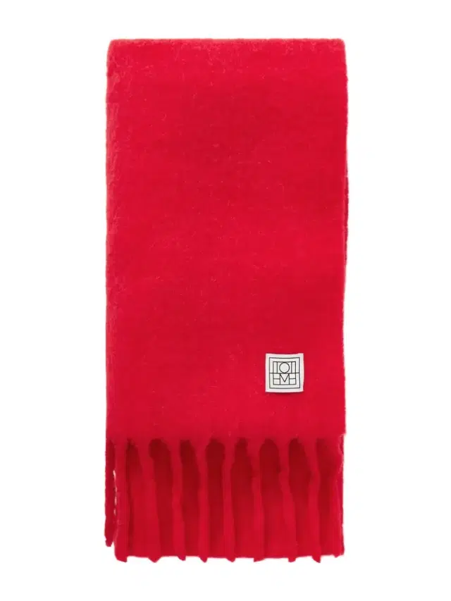 Fuzzy Fringed Alpaca-blend Scarf