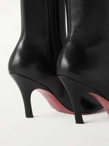Amina Muaddi Jamie Leather Ankle Boots | Thumbnail 5
