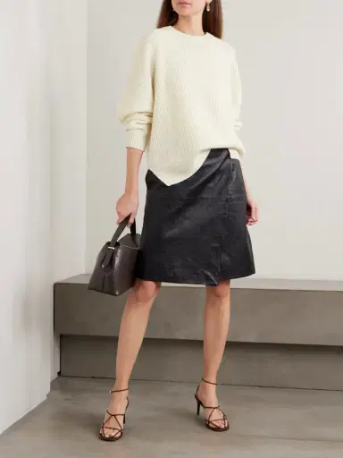 Loulou de Saison Dakota Ribbed Cashmere Sweater | Thumbnail 2 Loulou de Saison Dakota Ribbed Cashmere Sweater | Thumbnail 2