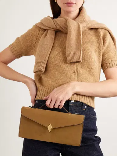 Métier Edge Embellished Suede Clutch | Thumbnail 2