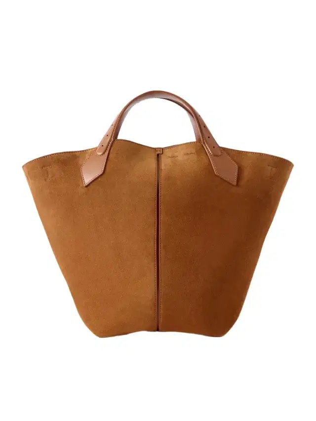 Large Chelsea Leather-trimmed Paneled Suede Tote