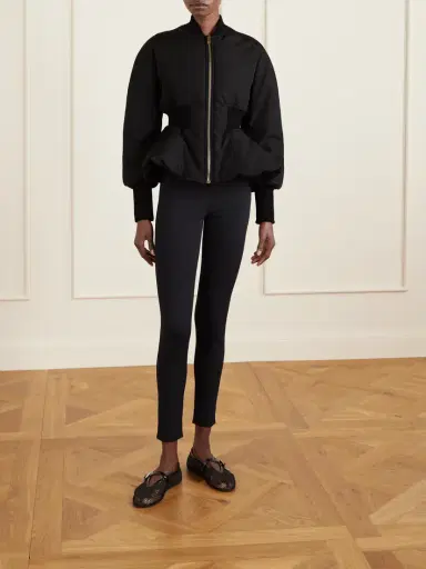 Alaïa Peplum Shell Bomber Jacket | Thumbnail 2 Alaïa Peplum Shell Bomber Jacket | Thumbnail 2