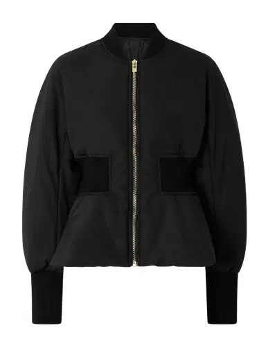 Alaïa Peplum Shell Bomber Jacket | Thumbnail 1 Alaïa Peplum Shell Bomber Jacket | Thumbnail 1
