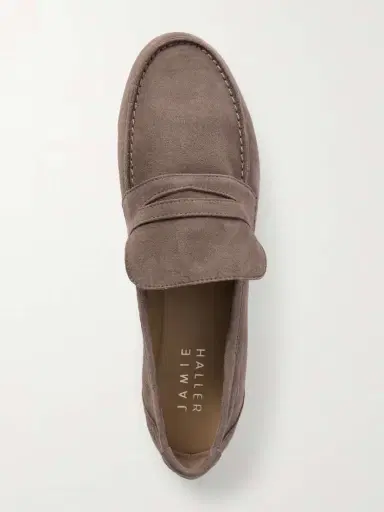 Jamie Haller Suede Penny Loafers | Thumbnail 6 Jamie Haller Suede Penny Loafers | Thumbnail 6