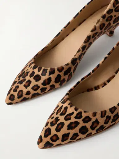 Jamie Haller Kitty Leopard-print Calf Hair Pumps | Thumbnail 5