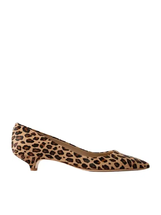 Kitty Leopard-print Calf Hair Pumps