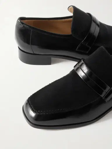 Jamie Haller Mod Calf Hair And Glossed-leather Loafers | Thumbnail 5 Jamie Haller Mod Calf Hair And Glossed-leather Loafers | Thumbnail 5