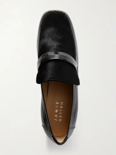 Jamie Haller Mod Calf Hair And Glossed-leather Loafers | Thumbnail 6 Jamie Haller Mod Calf Hair And Glossed-leather Loafers | Thumbnail 6