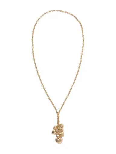Roxanne Assoulin The Family Of Hearts Gold-tone Crystal Necklace | Thumbnail 1 Roxanne Assoulin The Family Of Hearts Gold-tone Crystal Necklace | Thumbnail 1