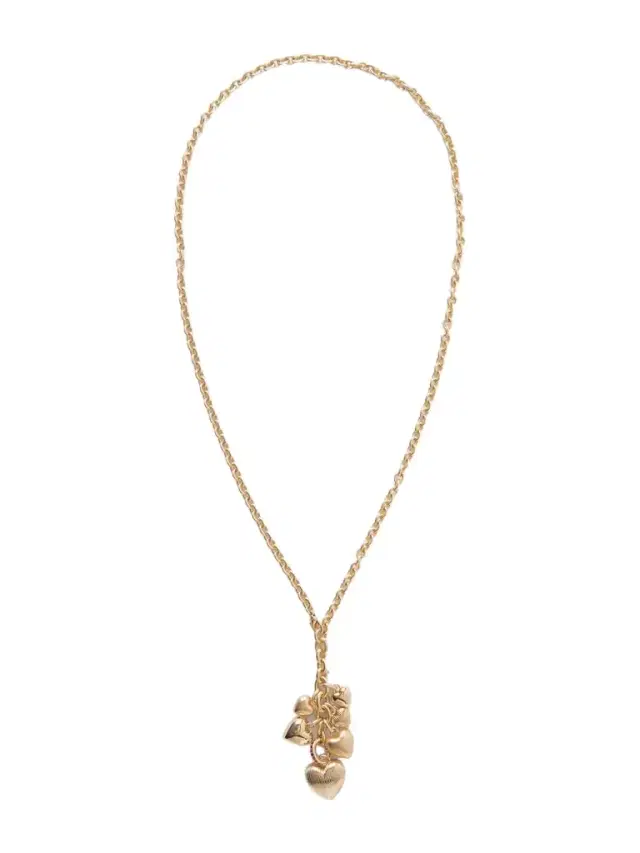 The Family Of Hearts Gold-tone Crystal Necklace