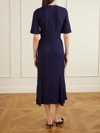 Erdem Embellished Appliquéd Crepe Midi Dress | Thumbnail 3