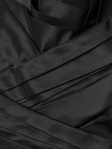 Carolina Herrera Strapless Draped Satin And Crepe Gown | Thumbnail 4 Carolina Herrera Strapless Draped Satin And Crepe Gown | Thumbnail 4